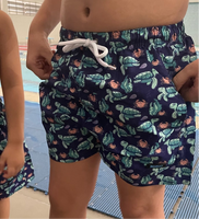 Kids’ Swimming Shorts Turtles-Print