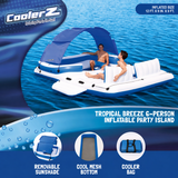 Bestway CoolerZ Tropical Breeze Party Island - 6 Person Inflatable Float