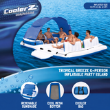 Bestway CoolerZ Tropical Breeze Party Island - 6 Person Inflatable Float